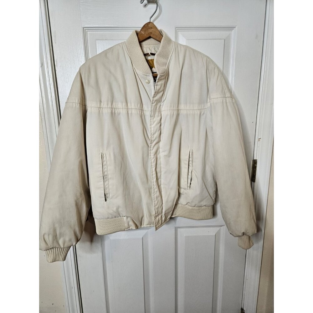 Barry Dolan Vintage Bomber Jacket 1980's Derby Esque Rockabilly San Francisco XL